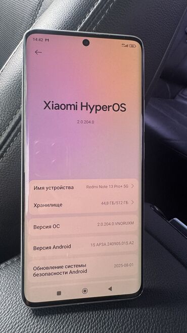 самсунг not 10: Redmi, Redmi Note 13 Pro Plus, Колдонулган, 512 ГБ, түсү - Ак, 2 SIM