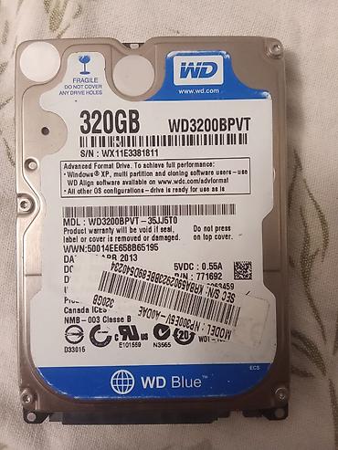25 hdd: Жесткий диск 2.5" WD Blue 320GB (модель WD3200BPVT) - Форм-фактор — 1