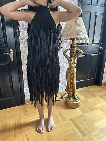 dini dukan: Qara fransız tərzi püsküllü don M razmer - Rəng: qara - Model: yüksək — 3