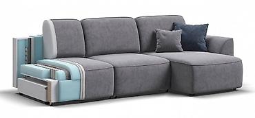 sofa: Угловой диван KING SE с бельевым коробом, еврокнижка, велюр Royal — 8