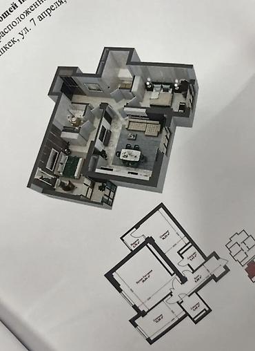 кывартира: 2 комнаты, 77 м², Элитка, 14 этаж, ПСО (под самоотделку) — 5