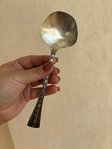 Gümüş qaşıq boyuk murebbe qasigi 875 pr 1 qr 2,50 azn