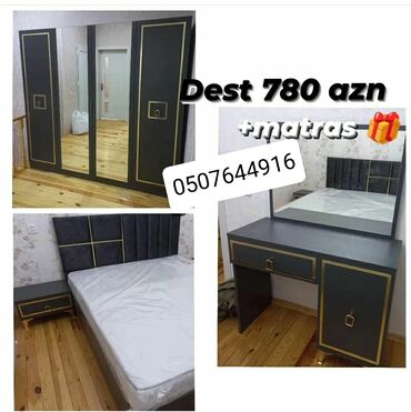 Sifarişlə yataq dəstləri: İstədiyiniz rəngdə, ölçüdə yataq qonaq, mətbəx, uşaq, salon, ofis — 27