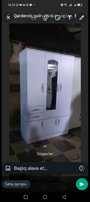 Dolablar: Yeni, 3 qapılı Düz dolab, Dolab-asılqan, Azərbaycan — 2