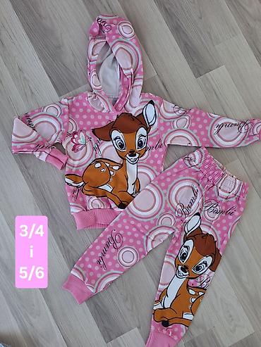 Dečiji komplet trenerke sa kapuljačom – Bambi - Materijal: mekana na lalafo.rs Dečiji komplet trenerke sa kapuljačom – Bambi - Materijal: mekana
