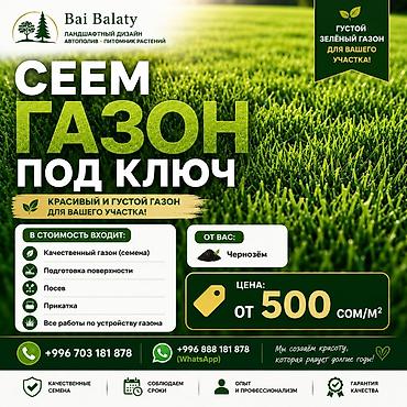 газон готовый цена: Сеем газон «под ключ» для участка. Что предлагаем: - Красивый и — 1