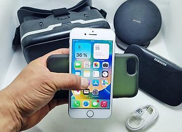 Apple iPhone: IPhone 8, Б/у, 64 ГБ, Белый, Кабель, 100 % — 7