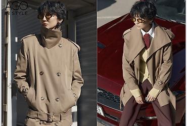 Короткий тренч AGO IN STYLE - Размеры: 42, 44, 46, 48 - Ткань