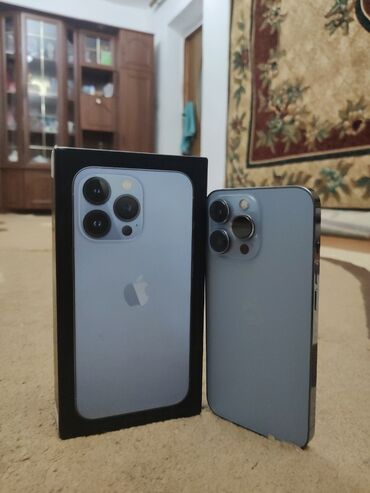 усилитель усилок: IPhone 13 Pro, Б/у, 128 ГБ, Sierra Blue, Коробка, 89 %