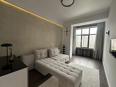 Продажа квартир: 1 комната, 50 м², Асанбай мкр Элитка, 5 этаж, Дизайнерский ремонт — 10