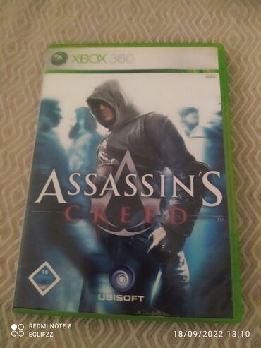 PS2 & PS1 (Sony PlayStation 2 & 1): Xbox 360 disk Assasin's creed az işledilmiş tam işler halda