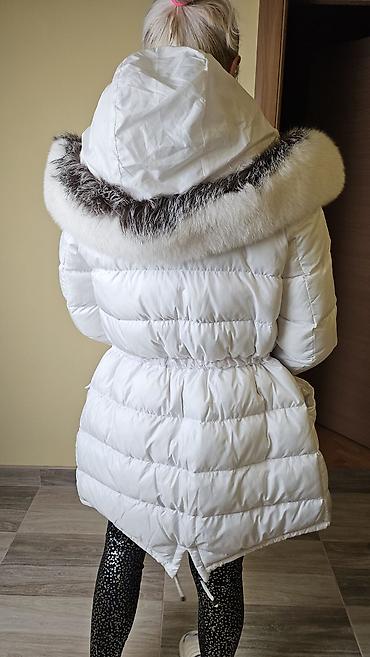 Zimske jakne: Ženska zimska jakna sa pravim krznom nova - Boja: bela - Topla — 7