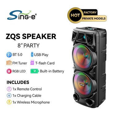 Динамики и колонки: Музыкальная колонка большая ВТ Speaker ZQS-8210 Edem повышенной — 8