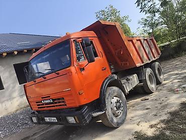 Самосвал КАМАЗ 6x4, оранжевый - Кузов-самосвал с высокими бортами