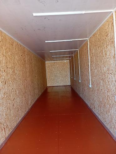 Konteynerlər: İzolyasiyalı konteyner – 40 fut - Ölçü: 12 m uzunluq, 2,4 m en, 2,9 — 3
