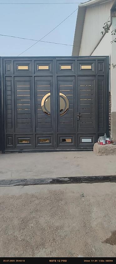 Распашные ворота: Ворота Ош Кованые ворота и калитки для частного дома - Материал — 2