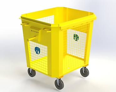 на колёсах: Материал: Металл, На колесах, 1100 л — 3