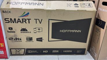 i̇şlənmiş televizor: Hoffmann 82 Ekran Smart Wi-Fi YouTube Android 1il zamanet unvana