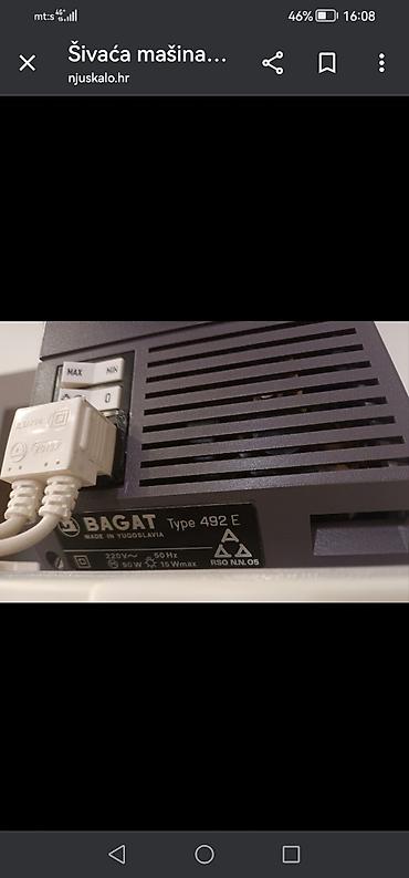 Klasične šivaće mašine: Šivaća mašina Bagat Danica Electronic – EXTRAMATIC - Tip: elektronska — 7