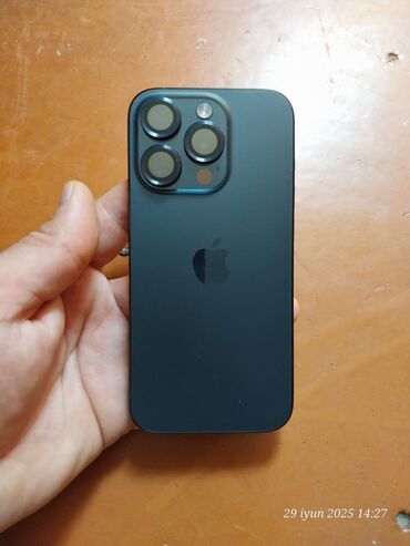 Apple iPhone: IPhone 15 Pro, 128 GB, Blue Titanium, Face ID, Simsiz şarj, Sənədlərlə — 5