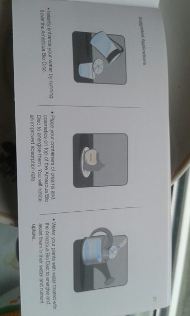 Tibbi avadanlıq: Amezcua. Bio Disc + Water Re- Defined. Made in Germany. Elde tuarax — 2