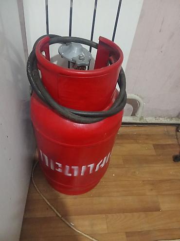 датчик утечки газа: Баллон для сжиженного газа (пропан), красный, с редуктором и газовым — 1