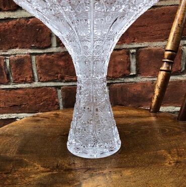 Vazalar: 280-390 AVRO DƏYƏRİ VINTAGE Çexoslovakiya 20 əsr xrustal əntiq əşya — 8