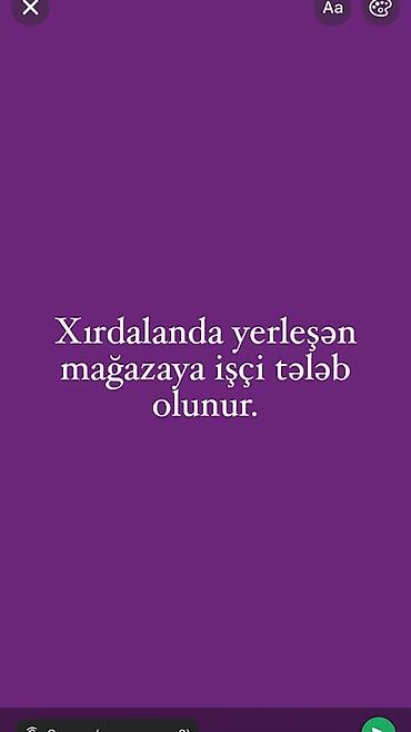 satış məsləhətcisi: Satış məsləhətçisi tələb olunur — 1