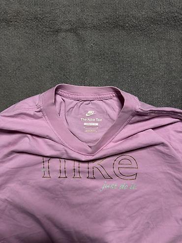 croplar: Nike qısaqol crop t-shirt Ölçü:M oversize problemi yoxdur, təzədir — 3