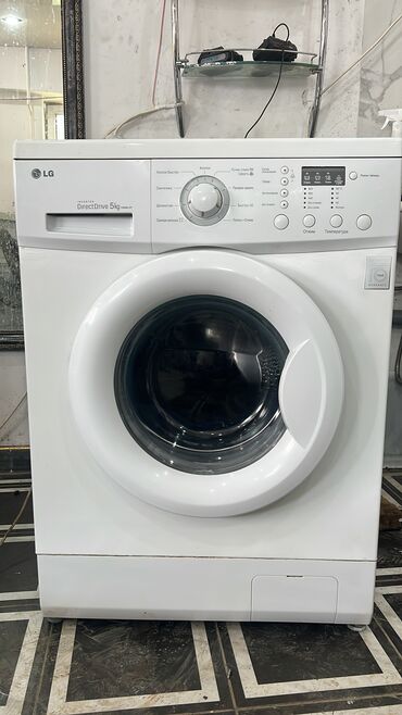 стиральная машинка новый: Кир жуучу машина LG, Колдонулган, Автомат, 5 кг чейин, Толук өлчөм