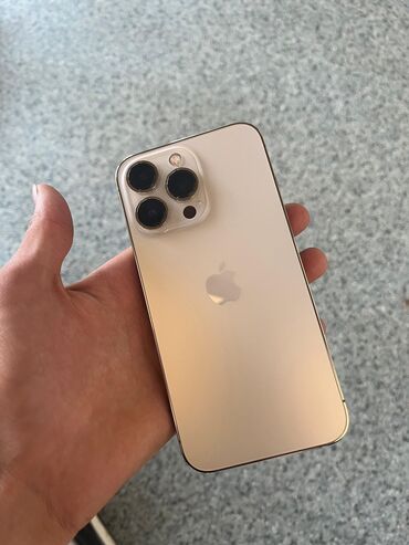 Apple iPhone: IPhone 13 Pro, 128 GB, Qızılı, Zəmanət, Barmaq izi, Face ID