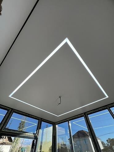 Натяжной потолок: Натяжной потолок Матовое Монтаж — 3