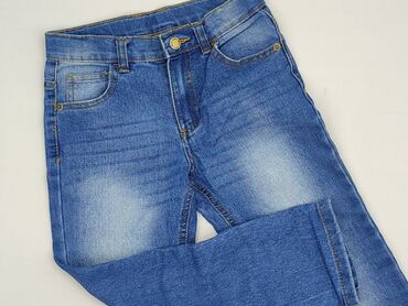 majtki wysokie koronkowe: Jeans, Little kids, 7 years, 116/122, condition - Perfect
