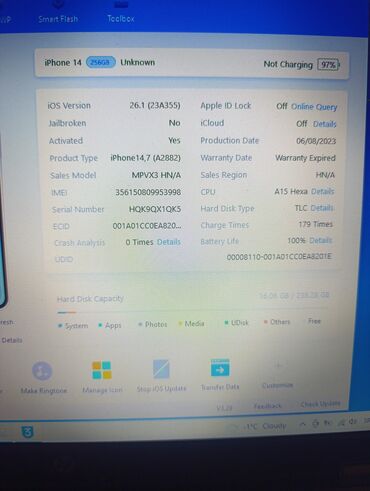 Apple iPhone: Apple iPhone iPhone 14, 128 GB, Midnight, Face ID — 6