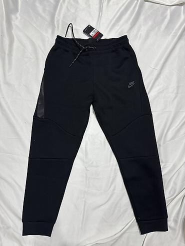nike tech flecee: Мужские брюки, L, Nike, Новый, цвет - Черный, Самовывоз — 1