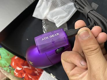 dtf printer: Игровая беспроводная мышь ATK Blazing Sky Duckbill (фиолетовая) - — 2