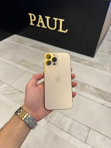 irşad 15 pro max: IPhone 13 Pro Max, 256 GB, Matte Gold, Zəmanət, Simsiz şarj, Face ID — 1