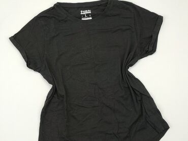 czarne t shirty oversize z nadrukiem: Футболка, FBsister, L, стан - Хороший
