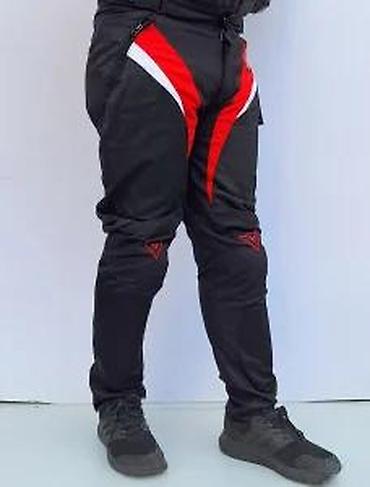 Sportska odeća: Pantalone za motor sa štitnicima Dainese Air Tex crno crvene — 19