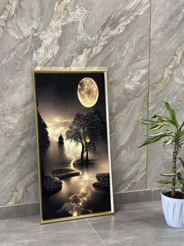 Şəkillər, tablolar: Üzəri epoksid boya ilə örtülmüş, canlı və parlaq görünüşə sahib olan — 12