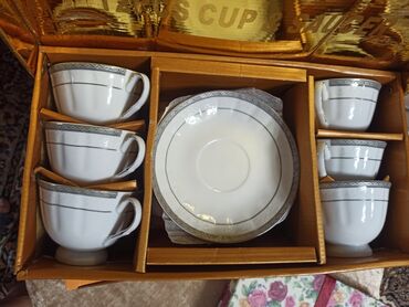 чайные наборы посуды: Чайный набор,новый,в упаковке,цена 800 сом