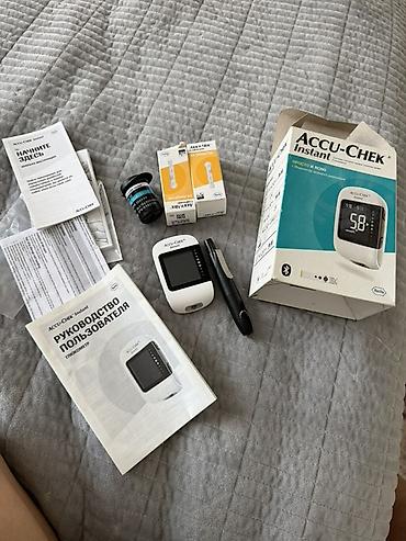 Глюкометрлер: Все комплекте покупала за 4000 Accu-Chek Instant — система контроля — 5