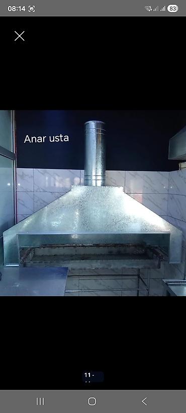 hava fanları: Hava çətirləri və tüstü sorucu başlıqların hazırlanması - Material — 2