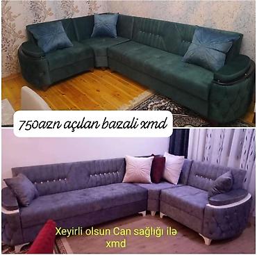 Ev üçün mebel: Künc divan – açılan mexanizmli və bazalı model. - L‑şəkilli künc — 1