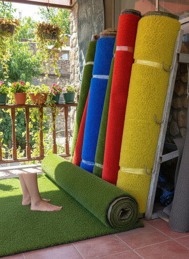натяжные потолки токмак: ✨🏡 Həyətinizə və balkonunuza yaşıl gözəllik qatın! 🌱 Süni