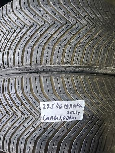 22540: Шины 225 / 40 / R 19, Всесезонная, Б/у, Пара, Легковые, Continental — 1