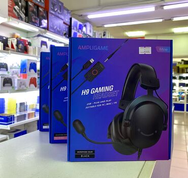 активные колонки: Fifine H9 Gaming Headsets представляет собой полноразмерную игровую