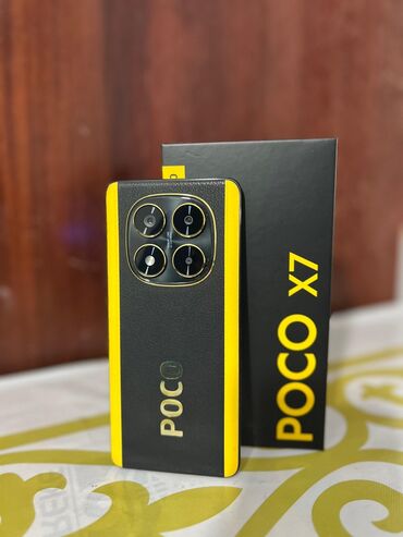 рассрочка телефоны: Poco X7, Б/у, 256 ГБ, цвет - Черный, 2 SIM