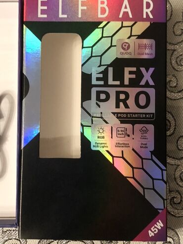 Qəlyan, vayp və aksesuarları: Salam Elfbar elfxpro satılır 2 gündü mağazadan alınıb pakofqa — 1