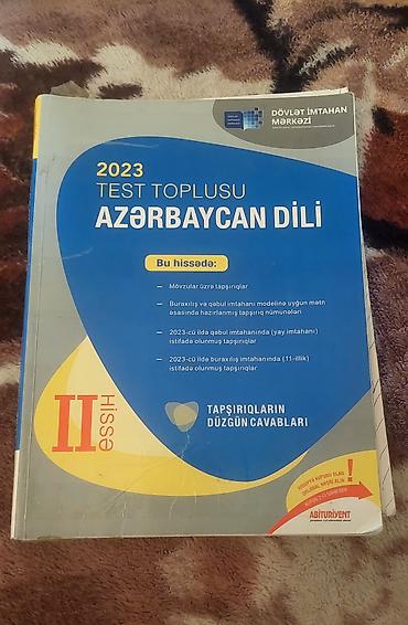 Testlər: Azərbaycan dili Testlər 11-ci sinif, DİM, 2-ci hissə, 2023 il — 1
